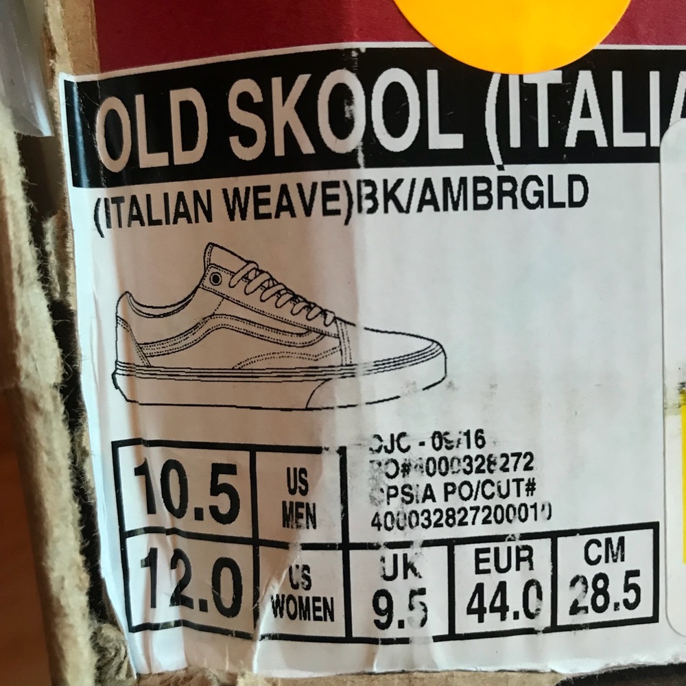 Vans Old Skool Italian Weave Leopard Print Shoes - Picture 5 of 6